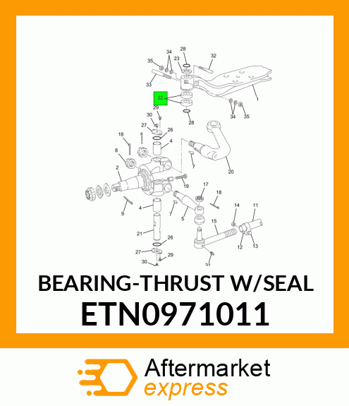 BEARING-THRUST W/SEAL ETN0971011