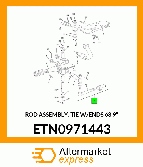 ROD ASSEMBLY, TIE W/ENDS 68.9" ETN0971443