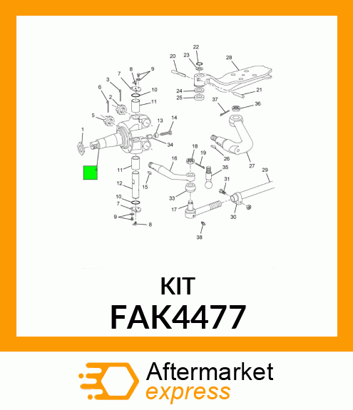 PIN,KIT-KING PIN OVERHAUL O/S FAK4477