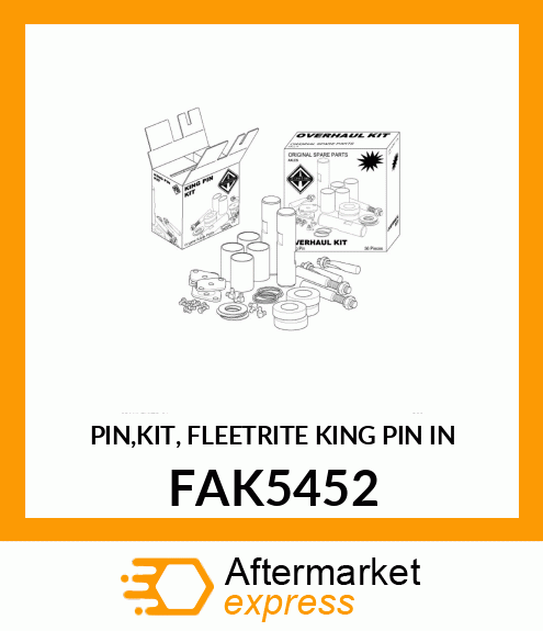 PIN,KIT, FLEETRITE KING PIN IN FAK5452