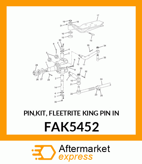 PIN,KIT, FLEETRITE KING PIN IN FAK5452