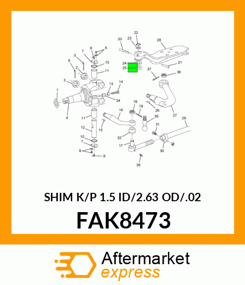 SHIM K/P 1.5 ID/2.63 OD/.02 FAK8473