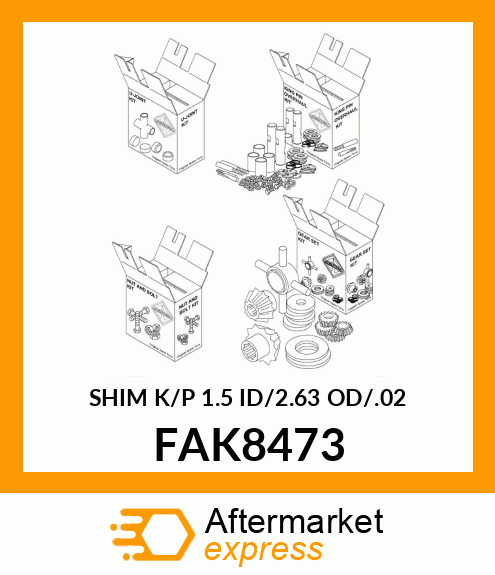 SHIM K/P 1.5 ID/2.63 OD/.02 FAK8473