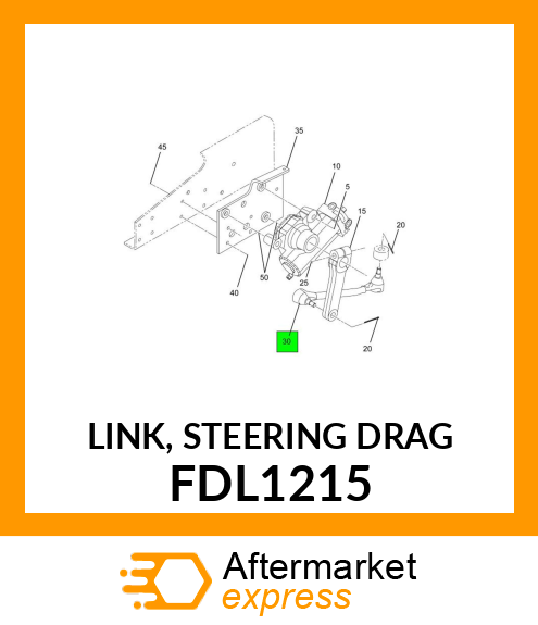 LINK, STEERING DRAG FDL1215