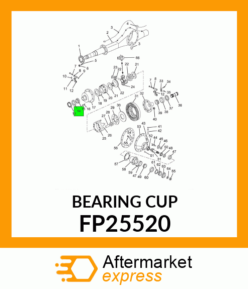 CUP, BEARING FP25520