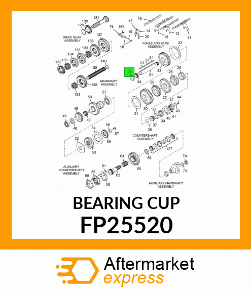 CUP, BEARING FP25520