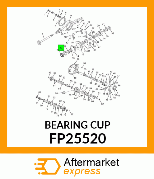 CUP, BEARING FP25520