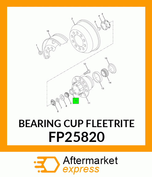 BEARING CUP FLEETRITE FP25820