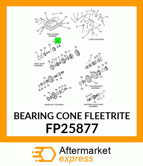 BEARING CONE FLEETRITE FP25877