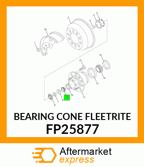 BEARING CONE FLEETRITE FP25877