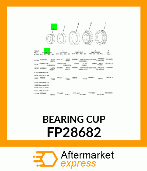 BEARING CUP FP28682