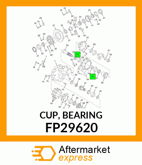 CUP, BEARING FP29620