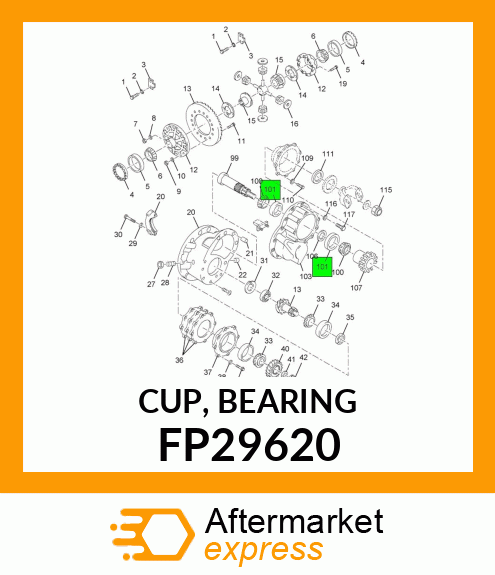 CUP, BEARING FP29620