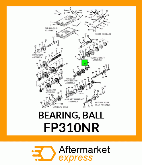 BEARING, BALL FP310NR