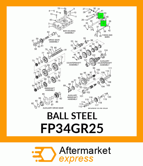 BALL STEEL FP34GR25