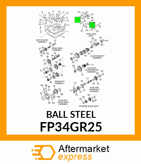 BALL STEEL FP34GR25