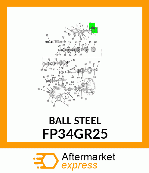 BALL STEEL FP34GR25