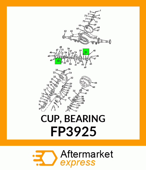 CUP, BEARING FP3925