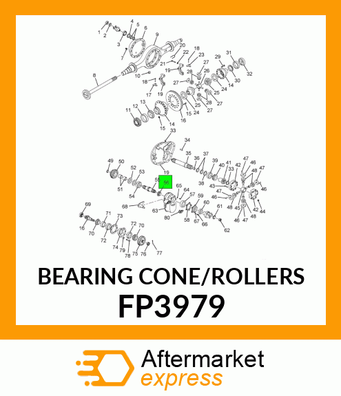 BEARING CONE/ROLLERS FP3979