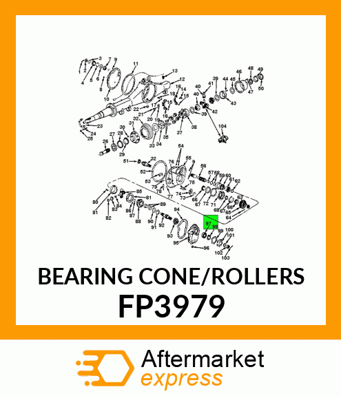 BEARING CONE/ROLLERS FP3979