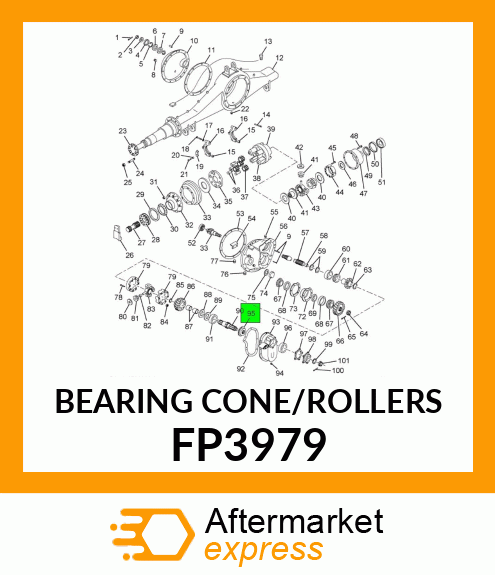 BEARING CONE/ROLLERS FP3979