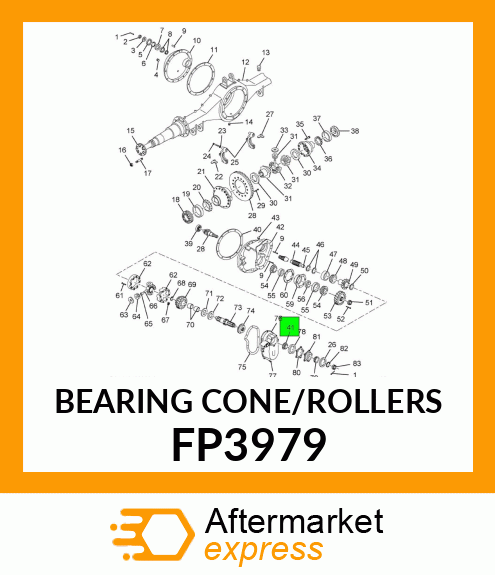 BEARING CONE/ROLLERS FP3979