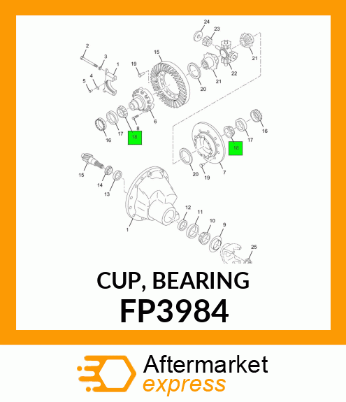 CUP, BEARING FP3984