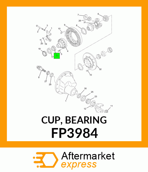 CUP, BEARING FP3984