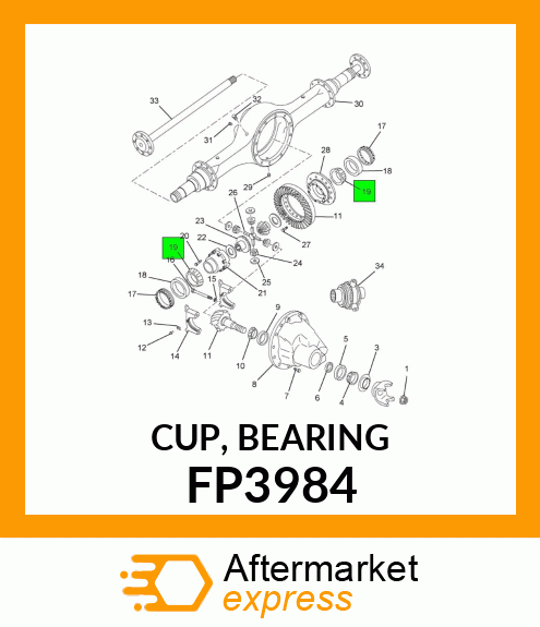 CUP, BEARING FP3984