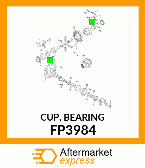 CUP, BEARING FP3984