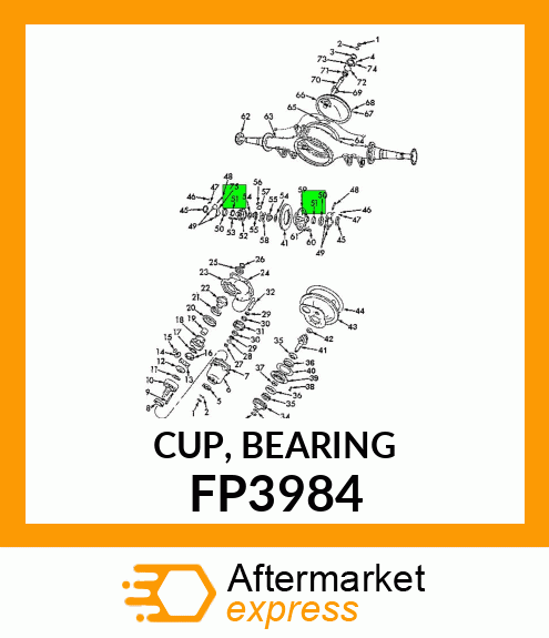 CUP, BEARING FP3984