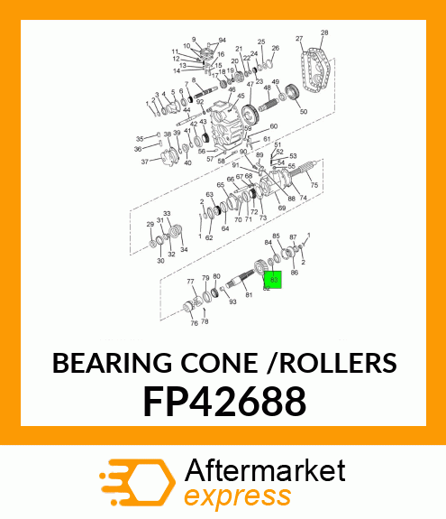 BEARING CONE /ROLLERS FP42688