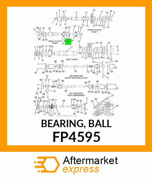 BEARING, BALL FP4595