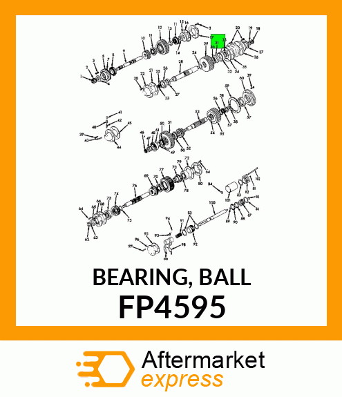 BEARING, BALL FP4595