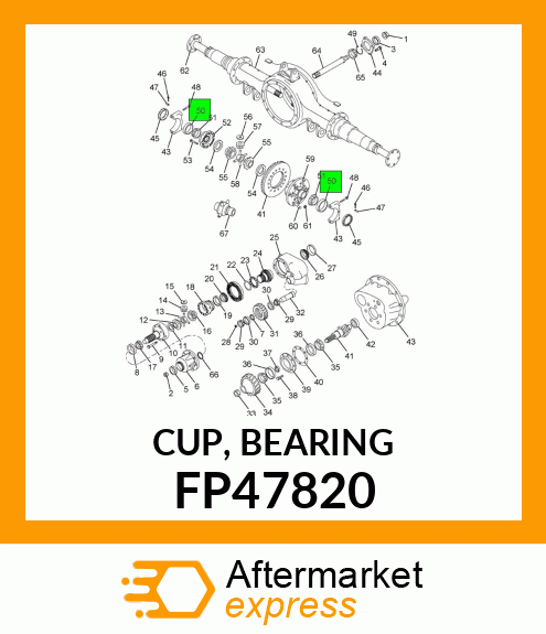 CUP, BEARING FP47820