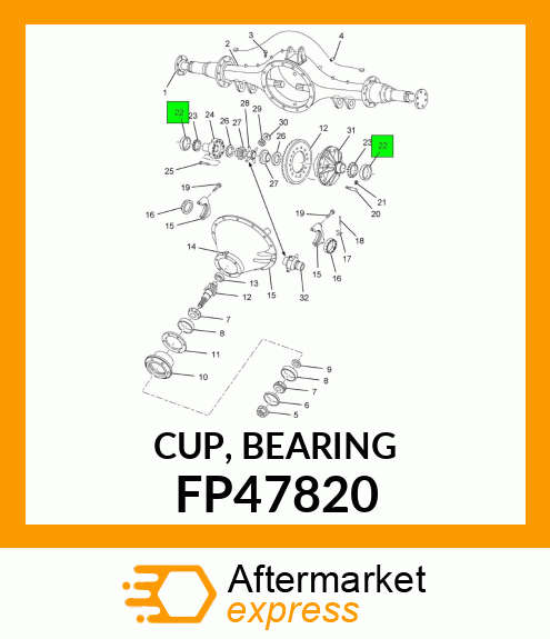 CUP, BEARING FP47820