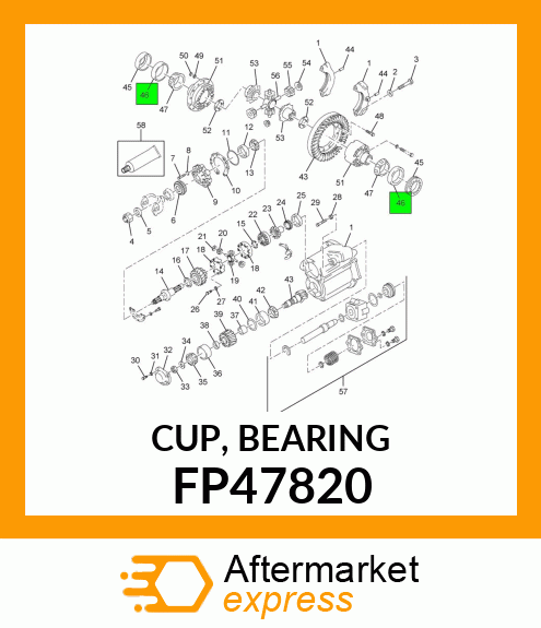 CUP, BEARING FP47820