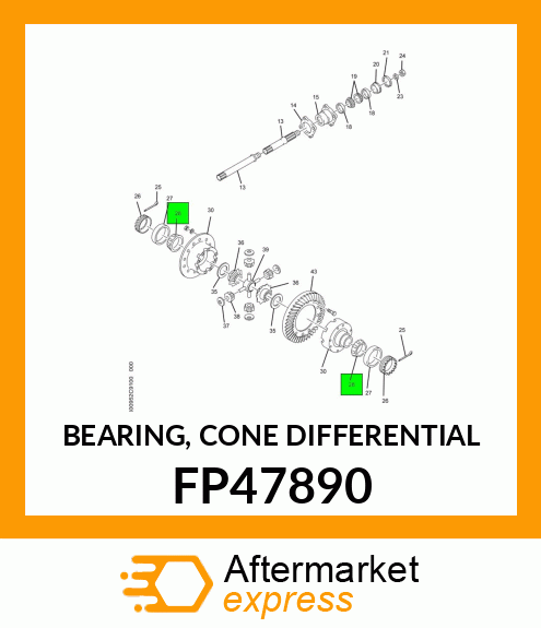 BEARING, CONE DIFFERENTIAL FP47890