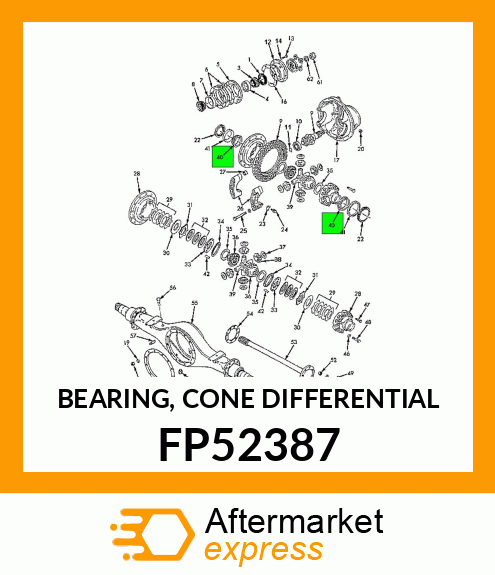 BEARING, CONE DIFFERENTIAL FP52387