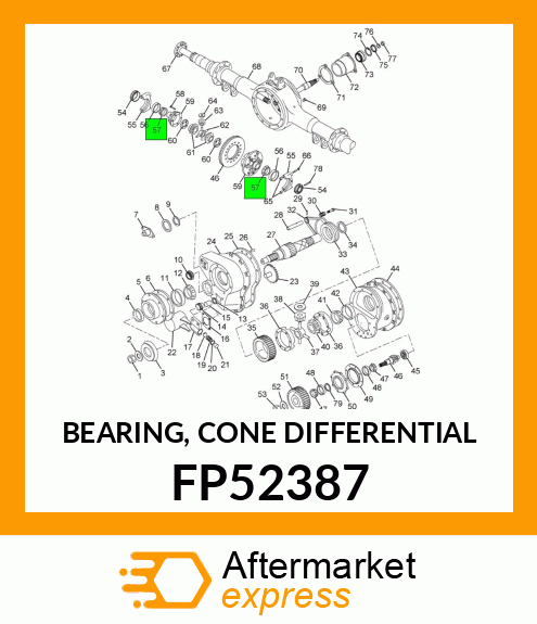 BEARING, CONE DIFFERENTIAL FP52387