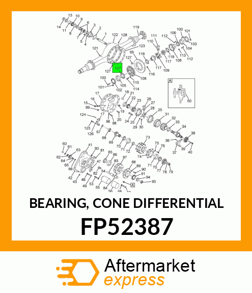 BEARING, CONE DIFFERENTIAL FP52387