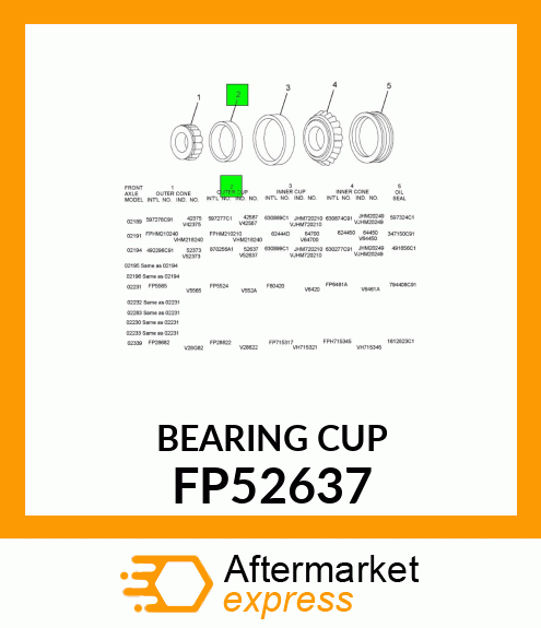 BEARING CUP FP52637