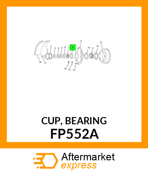 CUP, BEARING FP552A