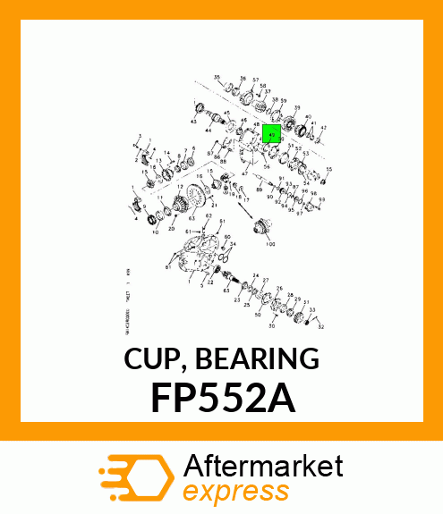 CUP, BEARING FP552A