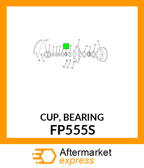 CUP, BEARING FP555S