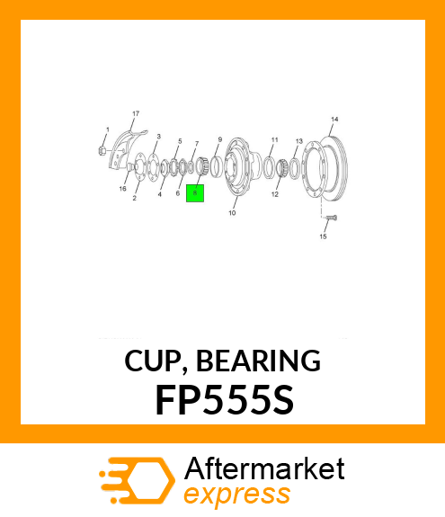 CUP, BEARING FP555S