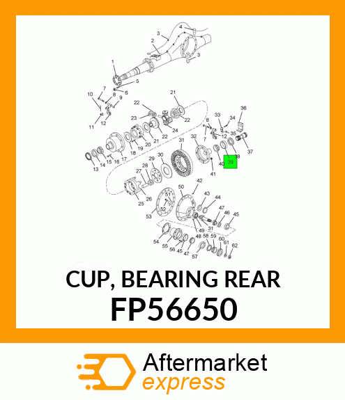 CUP, BEARING REAR FP56650