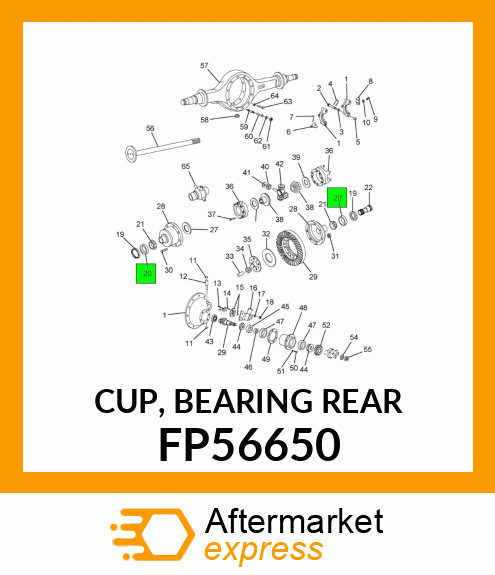 CUP, BEARING REAR FP56650