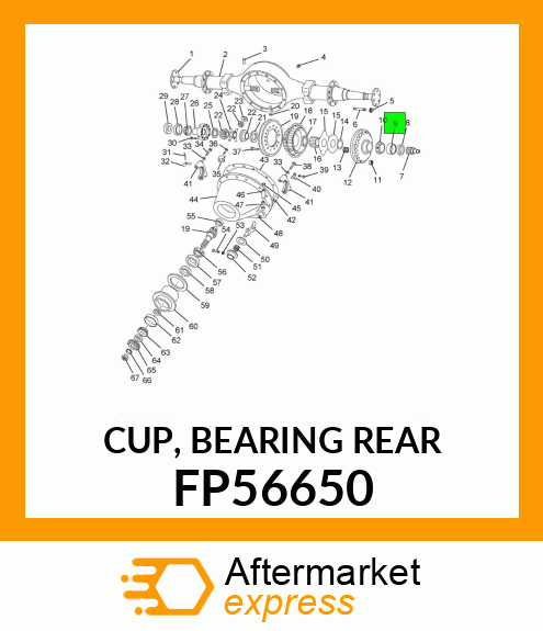 CUP, BEARING REAR FP56650