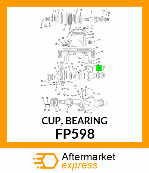 CUP, BEARING FP598